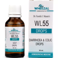 Wheezal WL55 Diarrhoea & Colic Drops for digestive relief and abdominal comfort support