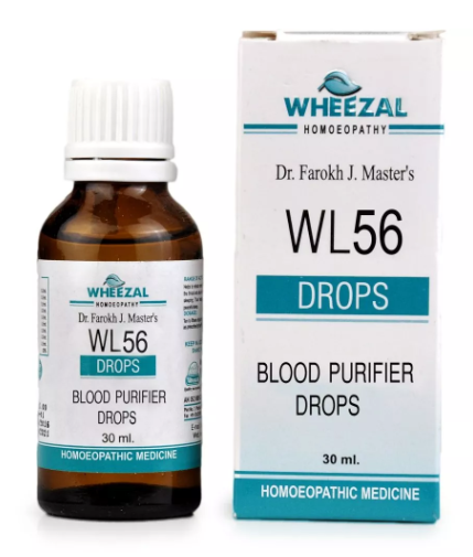 Wheezal WL56 Blood Purifier Drops for clear skin and detox support