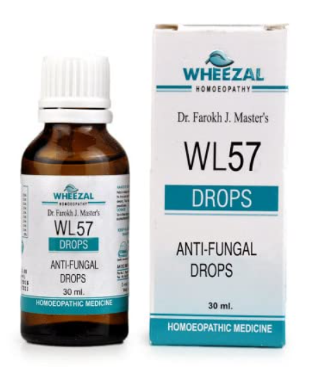 Wheezal WL57 Anti-Fungal Drops for fungal infection relief and skin health support