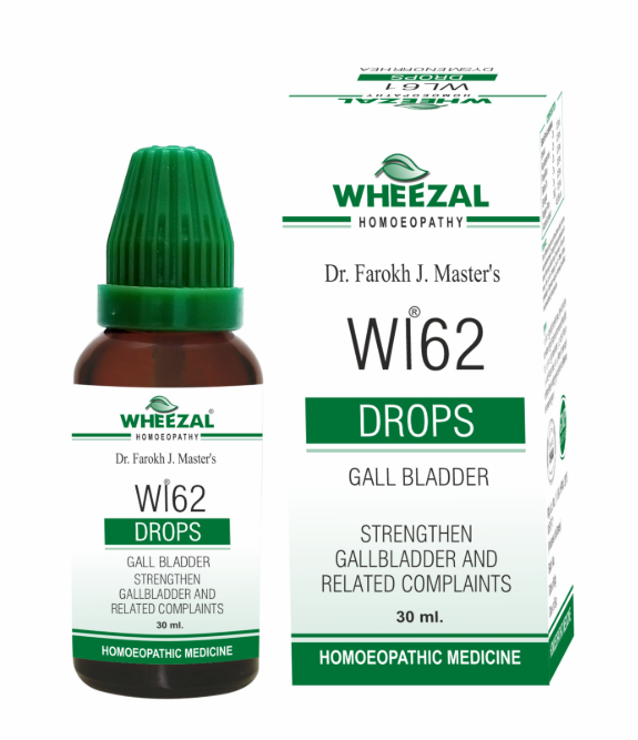 Wheezal WL62 Drops for digestive support and gallbladder health