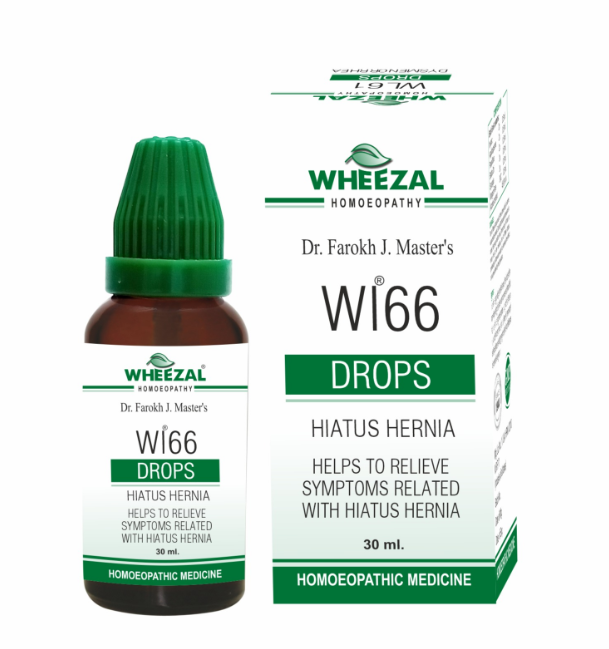 Wheezal WL66 Drops for abdominal and chest discomfort relief