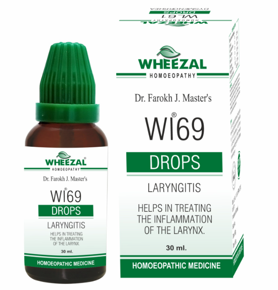 Wheezal WL69 Drops for throat relief and voice support
