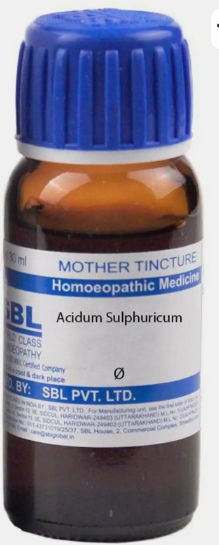 SBL Acidum Sulphuricum Q 100 ml for energy and digestive support
