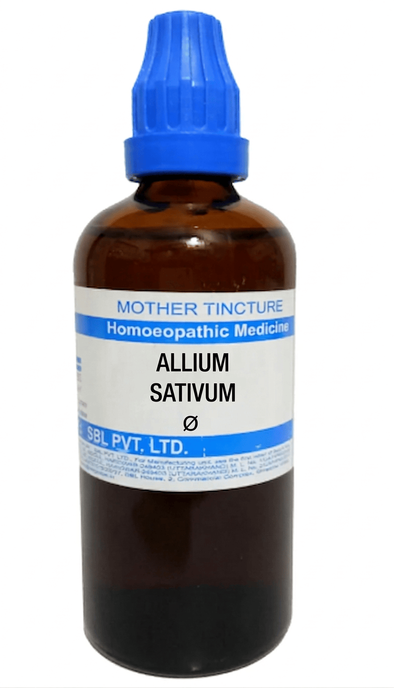 SBL Allium Sativum Q 100 ml for digestion and acidity relief