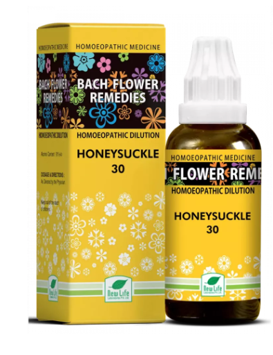 New Life Bach Flower Honeysuckle 30 ml for emotional balance and letting go of past