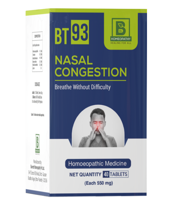 Burnett BT93 Nasal Congestion Tablets for blocked nose and sinus relief