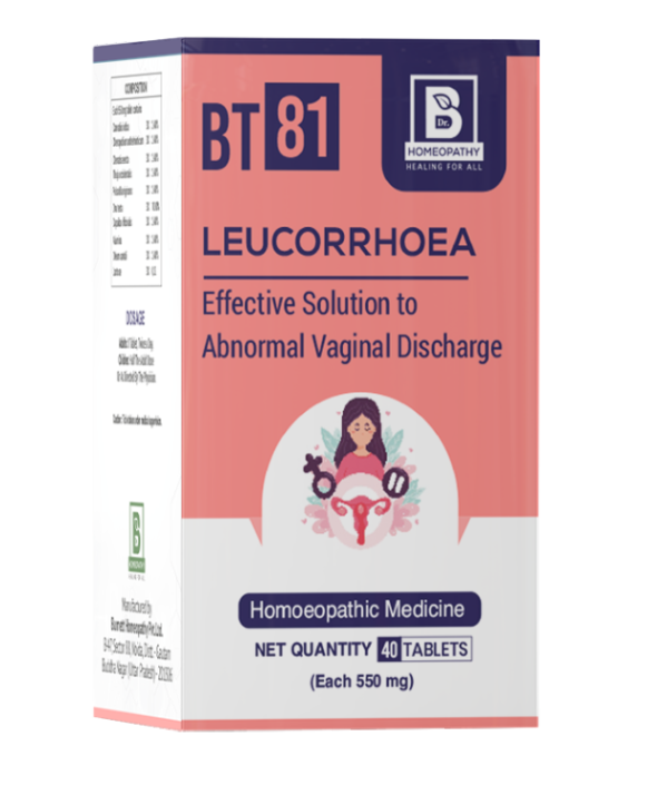 Burnett BT81 Leucorrhoea Tablets for vaginal discharge and reproductive health