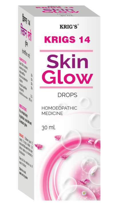 Krigs 14 Skin Glow Drops for eczema, pimples and glowing skin