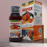 Radient HOPEX Syrup homeopathic medicine for whooping cough, chest congestion and cough relief in children