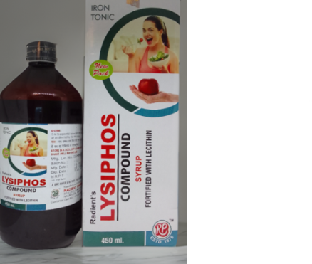 Radient LYSIPHOS Compound Syrup for stamina, immunity, weakness and overall wellness support