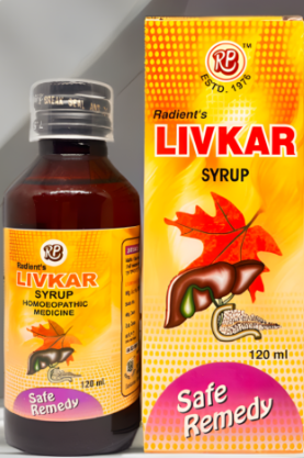Radient LIVKAR Syrup homeopathic liver support syrup for digestion appetite and liver wellness