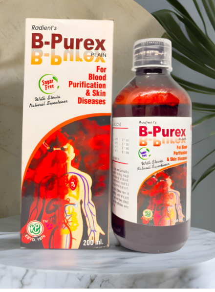 Radient B-PUREX Plain Sugar Free Syrup for healthy-looking skin and skin wellness support