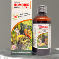 Radient HOMORID Sugar Free Syrup homeopathic medicine for piles hemorrhoids bleeding piles anal fissures