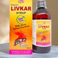 Radient LIVKAR Sugar Free Syrup for liver health, digestion, appetite and jaundice support