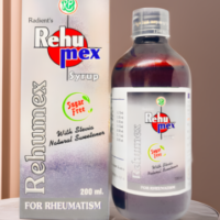 Radient REHUMEX Compound Sugar Free Syrup for arthritis, joint pain, rheumatism and musculoskeletal support