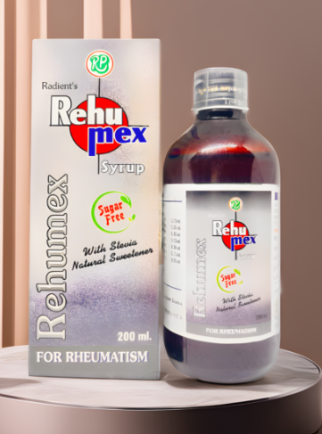 Radient REHUMEX Compound Sugar Free Syrup for arthritis, joint pain, rheumatism and musculoskeletal support