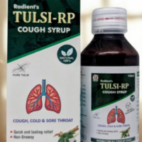 Radient TULSI-RP Cough Syrup for cough, cold, throat irritation and respiratory relief
