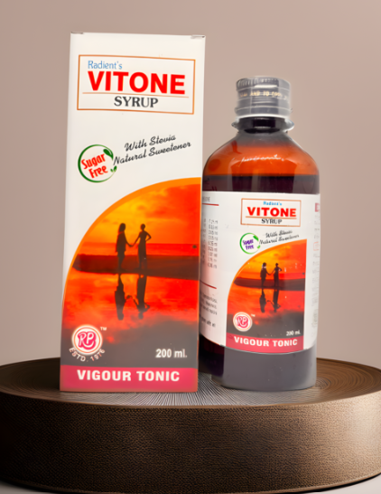 Radient VITONE Sugar Free Syrup for stamina, energy and vitality support