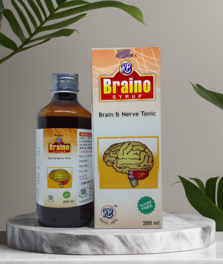 Radient BRAINO Sugar Free Syrup for memory, focus, stress and brain health support
