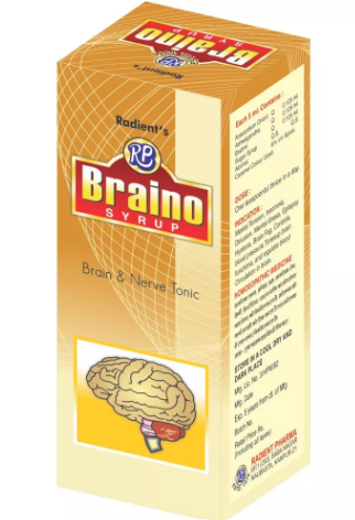 Radient BRAINO Syrup for memory support, brain health, focus, concentration, and mental wellness