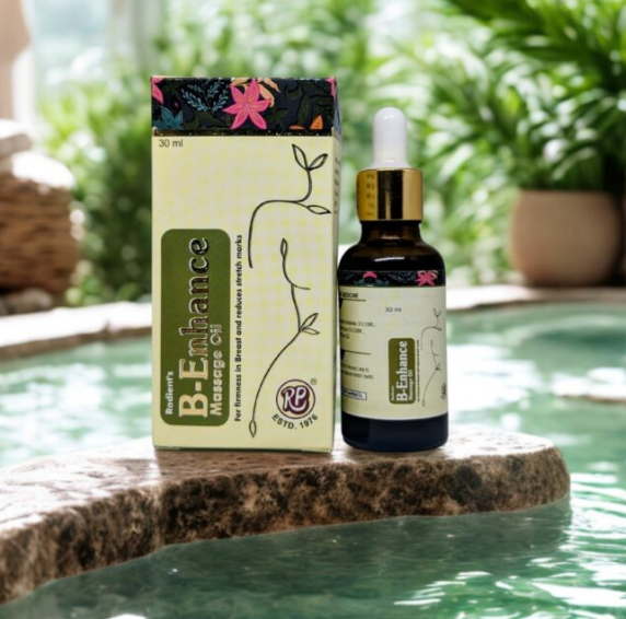 Radient B-ENHANCE Massage Oil for breast skin firmness, elasticity and nourishment