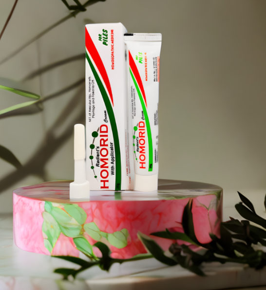 Radient HOMORID Cream for piles, anal itching, burning and hemorrhoid care