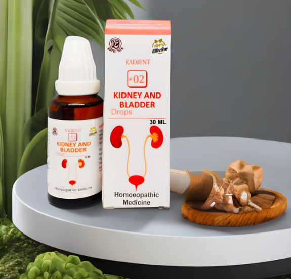 Radient 02 Kidney and Bladder Drops for kidney health, bladder support and urinary tract comfort