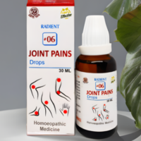 Radient 06 Joint Pains Drops homeopathic medicine for arthritis, knee pain, hip pain and joint stiffness
