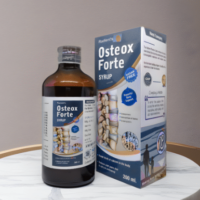 Radient OSTEOX FORTE Sugar Free Syrup for bone strength, calcium support, fracture recovery and healthy teeth