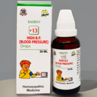 Radient 13 High B.P. Blood Pressure Drops homeopathic medicine for hypertension, heart health and healthy circulation