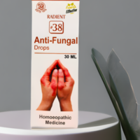 Radient 38 Anti Fungal Drops homeopathic medicine for fungal skin infections, ringworm and skin health