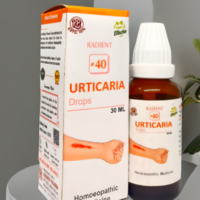 Radient 40 Urticaria Drops homeopathic medicine for hives, urticaria, allergic skin rashes and itching