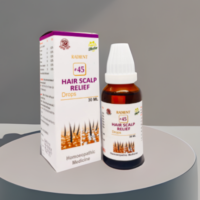 Radient 45 Hair Scalp Relief Drops homeopathic medicine for dandruff, itchy scalp, scalp irritation and redness