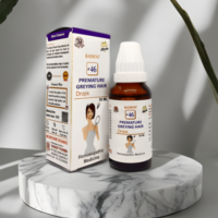 Radient 46 Premature Greying Hair Drops homeopathic medicine for early grey hair, scalp nourishment and healthy hair support