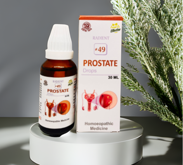 Radient 49 Prostate Drops homeopathic medicine for enlarged prostate, prostatitis, urinary dribbling and bladder support
