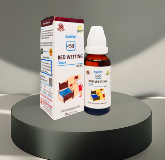 Radient 50 Bed Wetting Drops homeopathic medicine for bed wetting, nocturnal enuresis and bladder control support