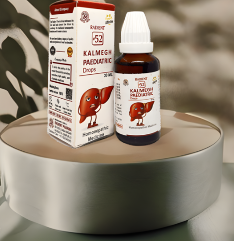 Radient 52 Kalmegh Paediatric Drops homeopathic medicine for children's liver health, appetite and digestion support