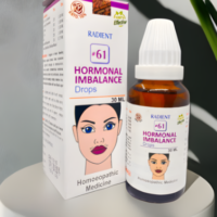 Radient 61 Hormonal Imbalance Drops homeopathic medicine for hormonal balance, menstrual health and women's wellness