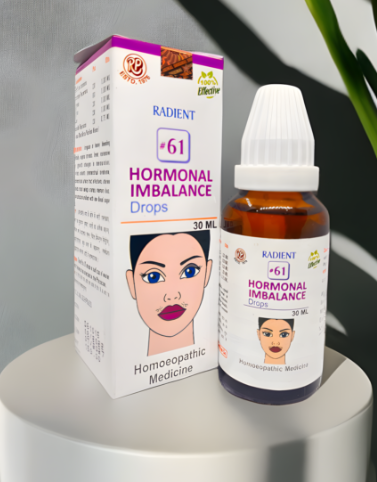 Radient 61 Hormonal Imbalance Drops homeopathic medicine for hormonal balance, menstrual health and women's wellness