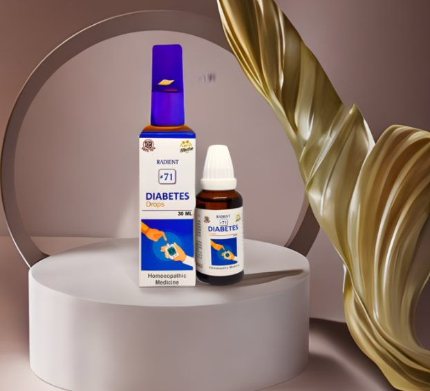 Radient 71 Diabetes Drops homeopathic medicine for healthy blood sugar management and metabolic wellness