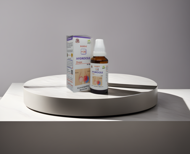 Radient 126 Hydrocele Drops homeopathic medicine for hydrocele and testicular swelling support