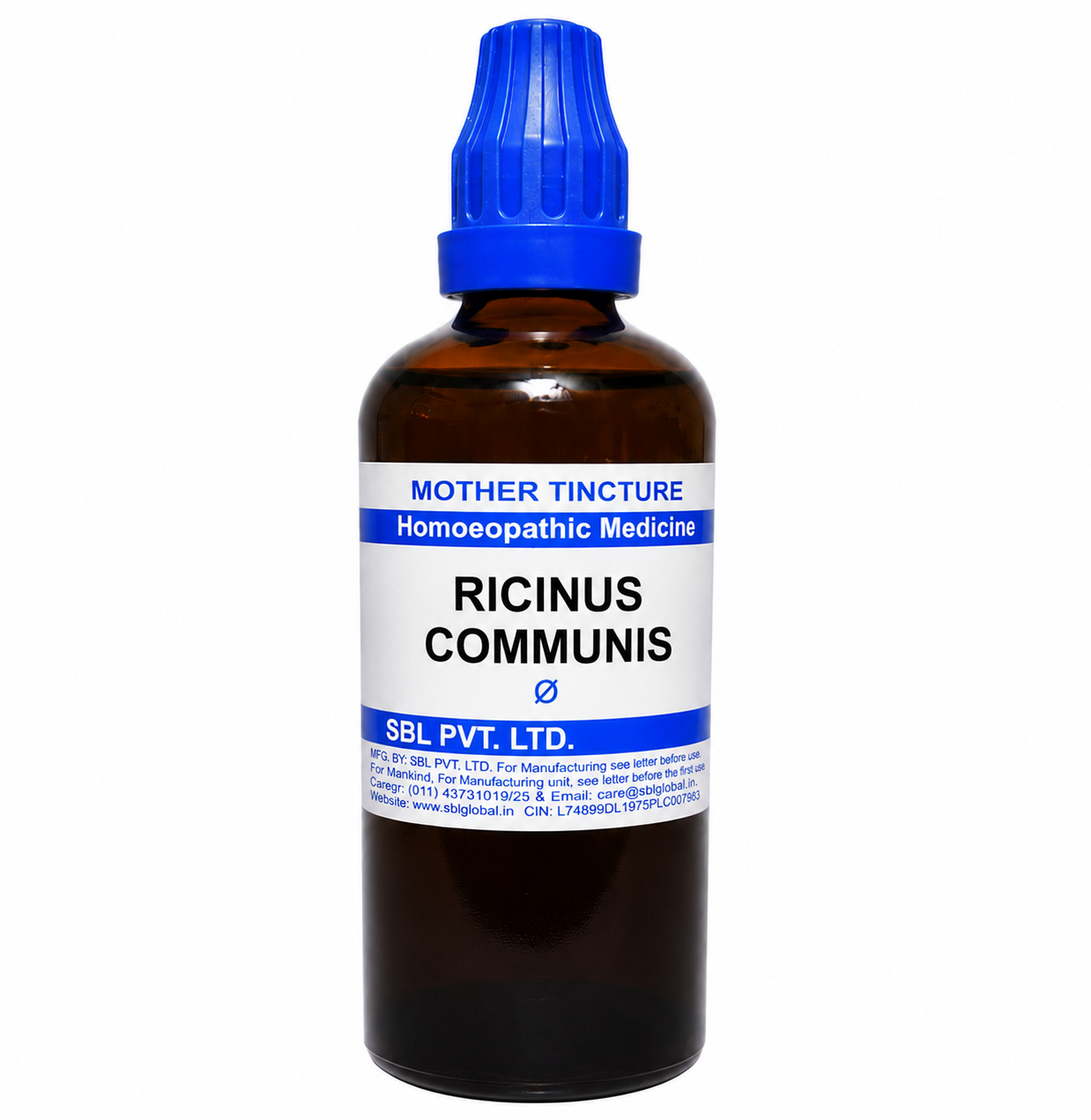 SBL Ricinus Communis Q 100ml homeopathic mother tincture for lactation support and digestive health