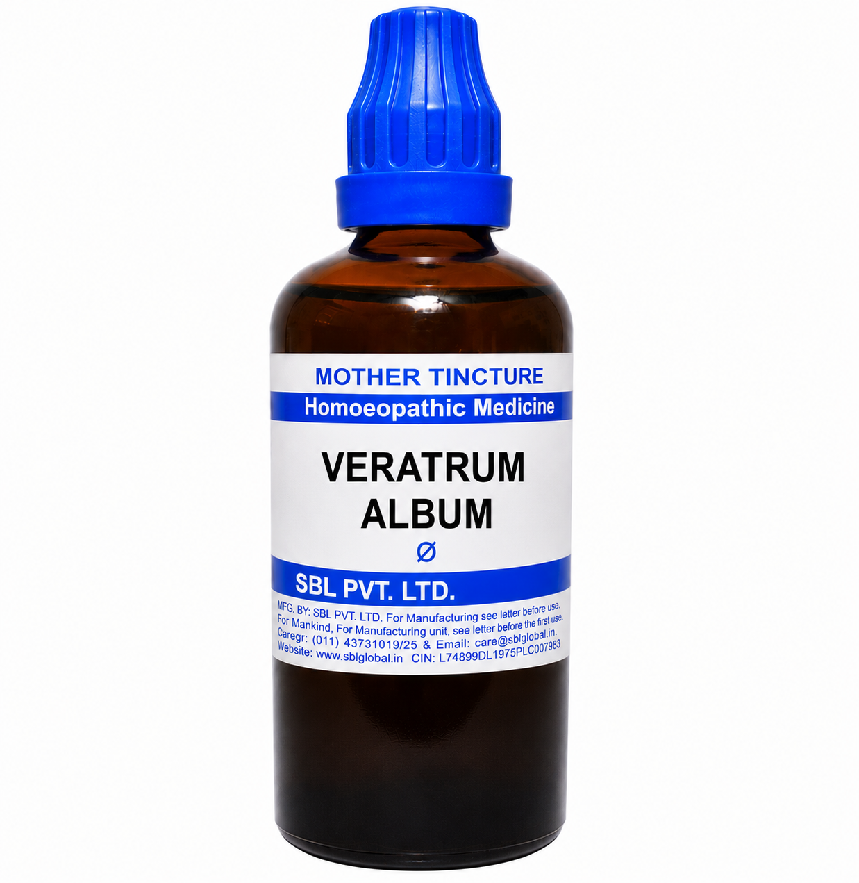 SBL Veratrum Album Q 100ml homeopathic mother tincture for digestive health and circulatory support