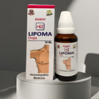Radient 42 Lipoma Drops homeopathic medicine for lipoma support, fatty lumps and connective tissue health