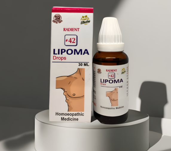Radient 42 Lipoma Drops homeopathic medicine for lipoma support, fatty lumps and connective tissue health