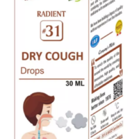 Radient 31 Dry Cough Drops homeopathic medicine for dry cough, wheezing, throat irritation and chest discomfort