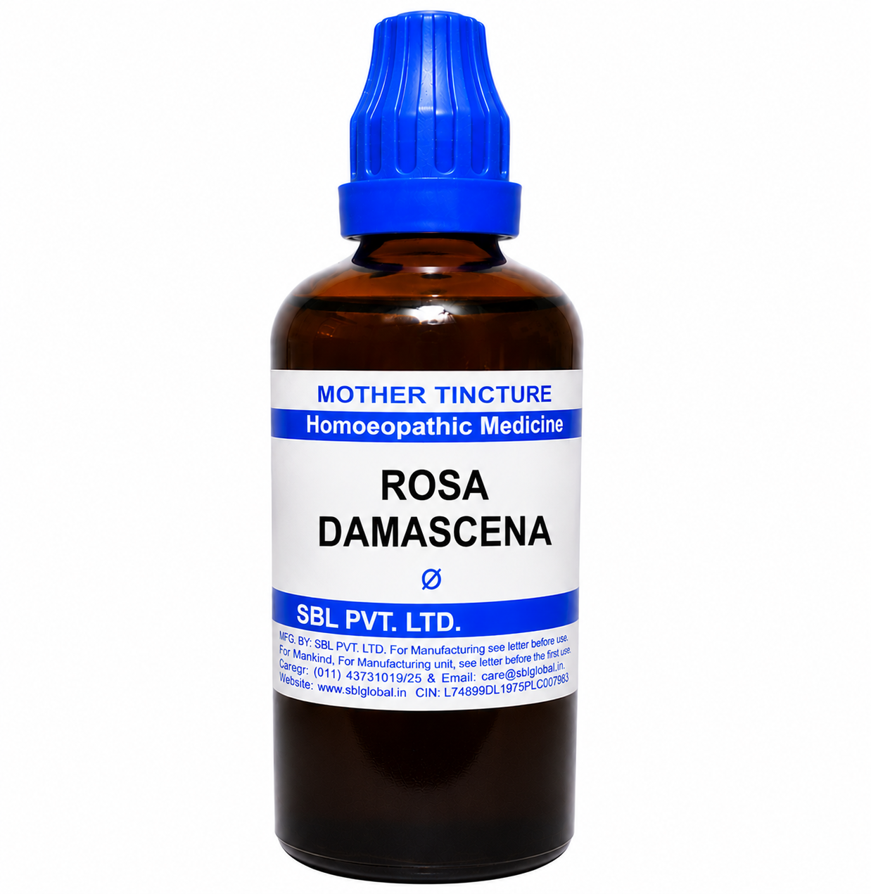 SBL Rosa Damascena Q 100ml homeopathic mother tincture for emotional wellbeing and respiratory health