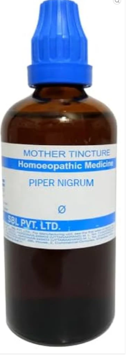 SBL Piper Nigrum Q - 100ml homeopathic mother tincture for digestive, respiratory, throat and oral wellness