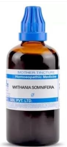 SBL Withania S Ashwagandha Q 100ml Homeopathic Mother Tincture