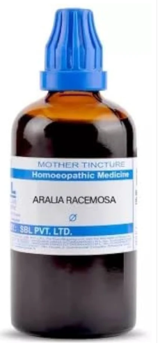 SBL Aralia Racemosa Q - 100ml homeopathic mother tincture for respiratory health, cough and allergy support